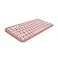 Logitech Pebble Keys 2 K380s MultiDevice Bluetooth Wireless Keyboard with Customizable Shortcuts Slim and Portable EasySwitch for Windows macOS iPadOS Android Chrome OS Tonal Rose