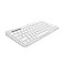 Logitech Pebble Keys 2 K380s MultiDevice Bluetooth Wireless Keyboard with Customizable Shortcuts Slim and Portable EasySwitch for Windows macOS iPadOS Android Chrome OS Tonal White