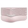 Nulea Wireless Ergonomic Keyboard Split Keyboard with Cushioned Wrist Rest Bluetooth and USB Connectivity USBC Rechargeable Compatible with Windows Mac Grey Pink