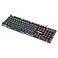 MANHATTAN RGB LED USB Gaming Keyboard Full Size Rainbow Backlight SpillResistant Quiet Keystrokes 12 Multimedia Function Keys for Computer PC Desktop Gamer 180603