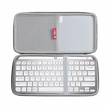 Hermitshell Hard Travel Case for Logitech MX Keys Mini Minimalist Wireless Illuminated Keyboard Gray