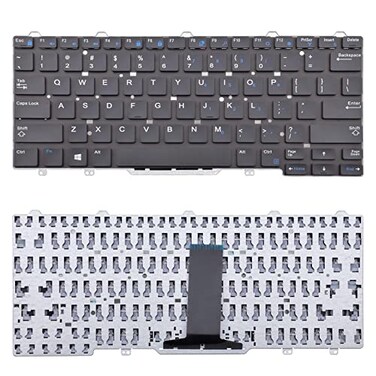 SUNMALL Replacement Keyboard Compatible with Dell Latitude 3340 3350 E3340 7350 E5450 E5470 E7450 E7470 13 7000 2in1 7350 Black US Layout Without Pointer No Backlight