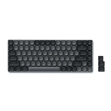 Satechi SM1 75 Mechanical Keyboard for Mac and Windows LED Backlit Bluetooth Keyboard 84 Keys Compact Wireless Gaming for Mac and Windows Dark GrayGray