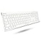 Macally Wireless Bluetooth Keyboard for Mac Compatible Apple Keyboard or MacBook ProAir iMac MultiDevice Up to 3 Devices with 110 Keys 20 Shortcuts Numeric Keypad and Rechargeable White