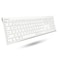 Macally Wireless Bluetooth Keyboard for Mac Compatible Apple Keyboard or MacBook ProAir iMac MultiDevice Up to 3 Devices with 110 Keys 20 Shortcuts Numeric Keypad and Rechargeable White