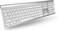 Macally Wireless Bluetooth Keyboard for Mac Compatible Apple Keyboard or MacBook ProAir iMac MultiDevice Up to 3 Devices with 110 Keys 20 Shortcuts Numeric Keypad and Rechargeable Silver