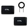 HUYUN 2X CTRL Keys LeftRight Replacement Keycaps Replacement for Logit G910 Keyboard Romer G