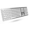 Macally Premium Bluetooth Keyboard for Mac Compatible Apple Keyboard with Numeric Keypad Multi Device Wireless for MacBook ProAir Mac mini Pro iMac Laptop