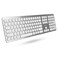 Macally Premium Bluetooth Keyboard for Mac Compatible Apple Keyboard with Numeric Keypad Multi Device Wireless for MacBook ProAir Mac mini Pro iMac Laptop