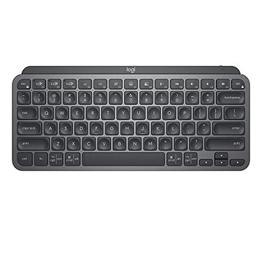 Logitech MX Keys Mini Minimalist Wireless Illuminated Keyboard Compact Bluetooth Backlit USBC Compatible with Apple macOS iOS Windows Linux Android Metal Build Graphite