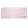 Logitech MX Keys Mini Minimalist Wireless Illuminated Keyboard Compact Bluetooth Backlit USBC Compatible with Apple macOS iOS Windows Linux Android Metal Build Rose