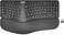 Arteck Split Ergonomic Keyboard with Cushioned Wrist and Palm Rest 24G USB Wireless Comfortable Natural Ergonomic Split Keyboard for Windows Computer Desktop Laptop
