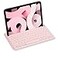 Macally Bluetooth Keyboard for iPad Wireless Keyboard for Tablet iPhone MultiDevice Builtin Stand Rechargeable Easy to Use and Cute Portable