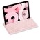 Macally Bluetooth Keyboard for iPad Wireless Keyboard for Tablet iPhone MultiDevice Builtin Stand Rechargeable Easy to Use and Cute Portable