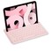Macally Bluetooth Keyboard for iPad Wireless Keyboard for Tablet iPhone MultiDevice Builtin Stand Rechargeable Easy to Use and Cute Portable