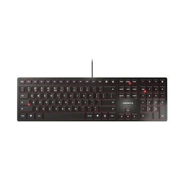 Cherry KC 6000 Slim Keyboard USB Interface English US SX Keyswitch Black