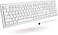 Macally FullSize USB Wired Keyboard for Mac MiniPro iMac Desktop Computer MacBook ProAir Desktop w 16 Compatible Apple Keyboard with Numeric Keypad Rubber Domed Keycaps Spill Proof