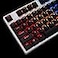 YMDK Black White Cherry Profile PBT Double Shot 104108 ANSI ISO Top Print Shine Through Translucent Backlit Keycap Set for MX Mechanical Keyboard Only Keycap Black