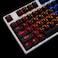 YMDK Black White Cherry Profile PBT Double Shot 104108 ANSI ISO Top Print Shine Through Translucent Backlit Keycap Set for MX Mechanical Keyboard Only Keycap Black