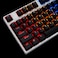 YMDK Black White Cherry Profile PBT Double Shot 104108 ANSI ISO Top Print Shine Through Translucent Backlit Keycap Set for MX Mechanical Keyboard Only Keycap Black