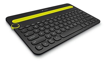 Logitech K480 Wireless MultiDevice Keyboard for Windows macOS iPadOS Android or Chrome OS Bluetooth Compact Compatible with PC Mac Laptop Smartphone Tablet Black