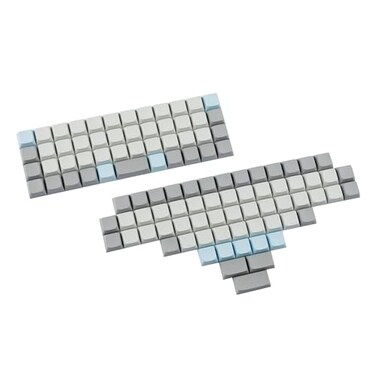 YMDK XDA DSA Blank PBT Keycaps Suitable for Ortholinear Layout MX Keyboard XD75 ID75 Split36 Split46 Planck Preonic Niu40 Only Keycap