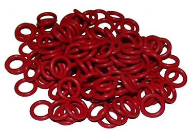 Captain O-Ring Captain ORing Rubber Oring Keyboard Switch DampenersSound Reducers Red 40AL 02mm Reduction 135 pcs wScreen Cloth