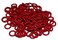 Captain O-Ring Captain ORing Rubber Oring Keyboard Switch DampenersSound Reducers Red 40AL 02mm Reduction 135 pcs wScreen Cloth