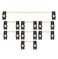 KPREPUBLIC EG Everglide Panda Stabilizer Gold Plated Plate Mounted Black White Stabilizer for Custom Mechanical Keyboard Plate IK75 YC66 Zeeyoo 68 YC96 Womier EG Panda for 104 x1