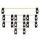 KPREPUBLIC EG Everglide Panda Stabilizer Gold Plated Plate Mounted Black White Stabilizer for Custom Mechanical Keyboard Plate IK75 YC66 Zeeyoo 68 YC96 Womier EG Panda for 104 x1