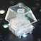 Elacgap Blank Crystal Transparent Keycaps PC Material 1U Cherry Profile R4 Keycap for MX switches Mechanical Keyboard Backlit Cherry Transparent 20pcs