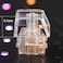 Elacgap Blank Crystal Transparent Keycaps PC Material 1U Cherry Profile R4 Keycap for MX switches Mechanical Keyboard Backlit Cherry Transparent 20pcs