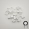 Elacgap OEM Profile White Blank Keycaps PBT Material 1U R4 Keycap for MX switches Mechanical Keyboard White 20pcs