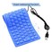Sunffice Foldable Silicone Keyboard USB Wired 85 Keys Waterproof Rollup Silent Typing Soft Touch Keyboard for PC Notebook LaptopBlue