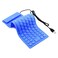 Sunffice Foldable Silicone Keyboard USB Wired 85 Keys Waterproof Rollup Silent Typing Soft Touch Keyboard for PC Notebook LaptopBlue