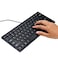 I Focus Mini 78 Keys Wired Keyboard with Cover Computer keypad for Laptop MAC Windows 108 7 VistaXPBlackKeyboard Film