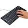 I Focus Mini 78 Keys Wired Keyboard with Cover Computer keypad for Laptop MAC Windows 108 7 VistaXPBlackKeyboard Film