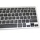 iKKEGOL Mini USB Slim Wired 78 Key Small Super Thin Compact Keyboard for Desktop Laptop PC Win 7 Mac Black with Silver
