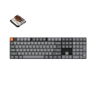 Keychron K5 Max UltraSlim Wireless Custom Mechanical Keyboard QMKVIA Programmable 3Mode Bluetooth24 GHzWired with RGB Backlight Low Profile Gateron Brown Switch PBT Keycaps for Mac Win Linux