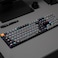 Keychron K5 QMK Custom Mechanical Keyboard UltraSlim Full Size 104 Keys Wireless Gaming Keyboard LowProfile Banana Switch with RGB Backlits for Mac Windows Version 2