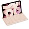 Macally Bluetooth Keyboard for Tablet Wireless Keyboard for iPad miniProAir iPhone MultiDevice Builtin Stand Portable Rechargeable Boba Brown