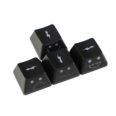 Mechkeeb 16mm Thickness WASD Arrow Replacement Keycaps Lightning Baby Shine Through Keycaps OEM Profile for MX Mechanical Gaming Keyboard Keycap Lightning Frog Arrow