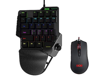 NEXiLUX Pro Gaming Keyboard and Mouse Combo Compatible with PlayStation 4 PlayStation 3 Xbox One Xbox 360 Switch Switch Lite and PC NXL95237
