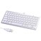 Powboro 2021 Upgraded PC Computer Laptop Mini USB Wired Keyboard for Mac and Windows 78 Scissor Keys Small Super Thin Compact Multimedia Keyboard Silver
