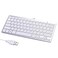 Powboro 2021 Upgraded PC Computer Laptop Mini USB Wired Keyboard for Mac and Windows 78 Scissor Keys Small Super Thin Compact Multimedia Keyboard Silver
