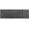 Rii 24G Wireless KeyboardBluetooth KeyboardBT 5124GAluminium Alloy Portable with Touchpad for ComputerPCTabletiPadAndroid TV BoxSmart TVWindowsMac Black