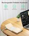 Samsers Foldable Bluetooth Keyboard with Touchpad Portable Wireless Keyboard with Holder Rechargeable Full Size Ultra Slim Pocket Folding Keyboards for Android Windows iOS Tablet Laptop Gold