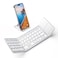 Samsers Foldable Bluetooth Keyboard with Touchpad Portable Wireless Keyboard with Holder Rechargeable Full Size Ultra Slim Pocket Folding Keyboards for Android Windows iOS Tablet Laptop Silver