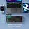 TECKNET Wireless Keyboard Rechargeable Bluetooth Keyboard 3Device Free Switching 24GBT Quiet Typing Lightweight Portable Compact Keyboard Compatible with Windows macOS Android Gray