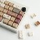 TYRIXKI PBT Keycaps 142 Keys Cute Keycaps DyeSublimation Coffee Cat Keycap Mao Profile Custom Keycap for Cherry Gateron MX Swithes Mechanical Gaming Keyboards